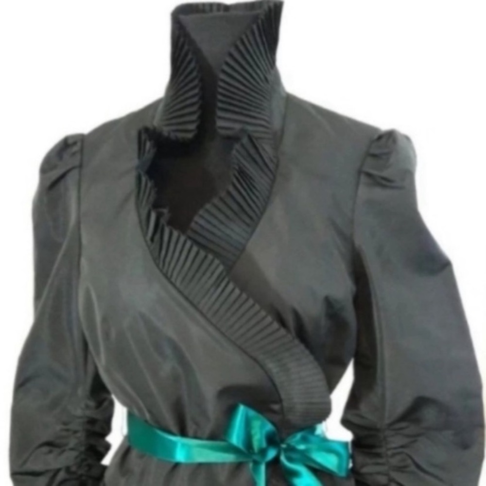 NEW Carmen Marc Valvo Women's Black Jacket Size 8 - Picture 4 of 13